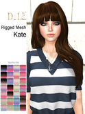 =DeLa*= Mesh Hair "Kate" Dipped Party Colors