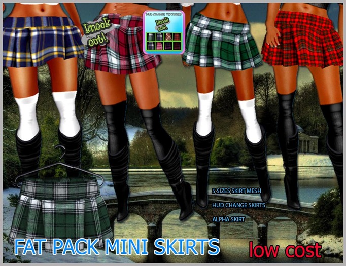 ..::Knockout!..:: fat pack mini skirt choool LOW COST