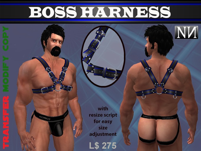 Norbo's Boss Harness Blue