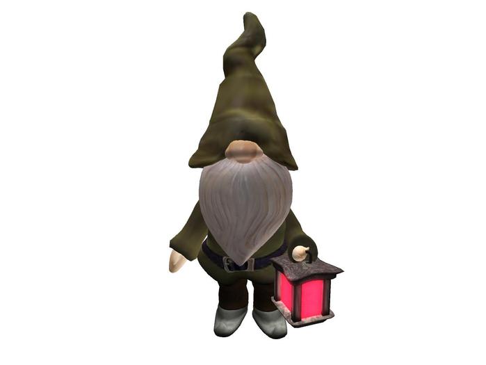 Gnome with red lantern