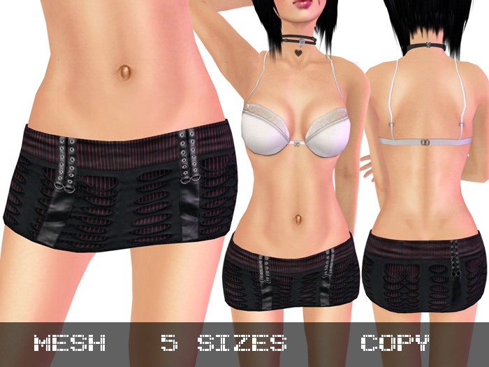 Mini Skirt R&B Rip - Mesh