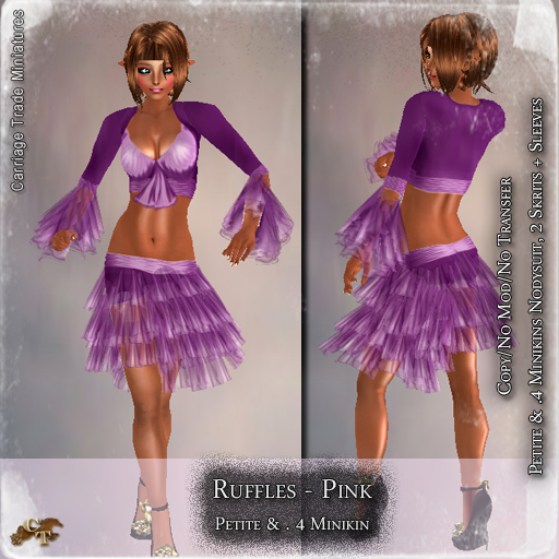 @CTM@ Ruffles Dress (Petite & .4Minikin) Pink