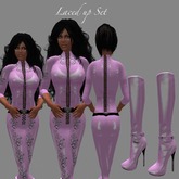 Pink Laced set With Boots