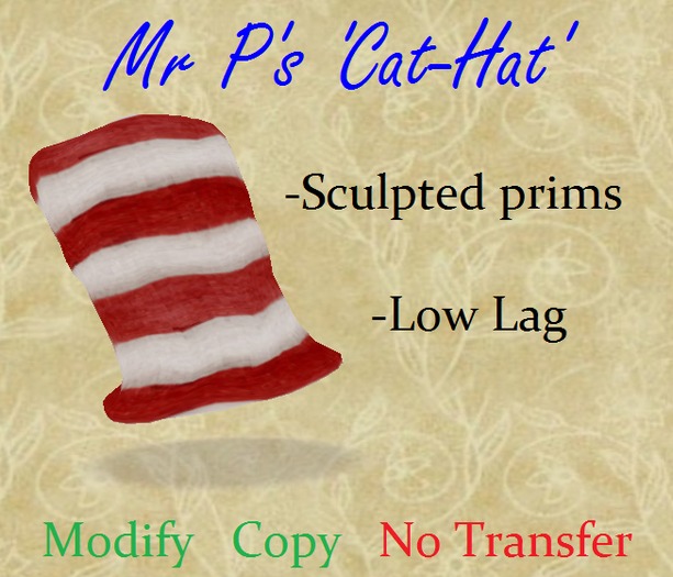 "Mr P's Cat-Hat"