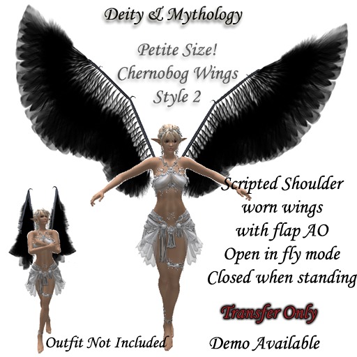 ~BLD~ Deity Chernobog wings *Petite Style 2*