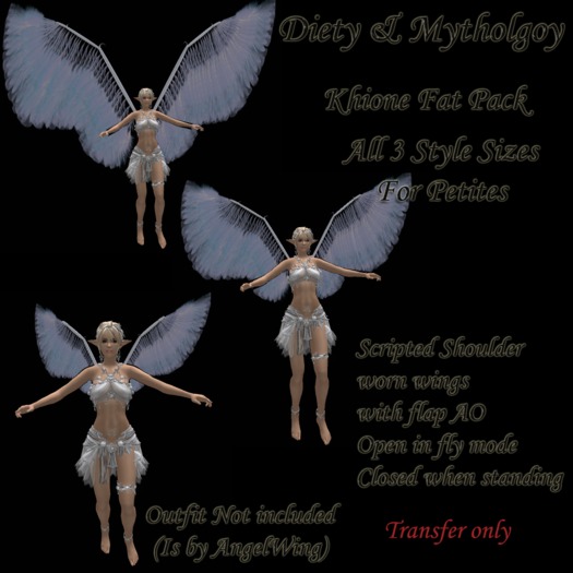 ~BLD~ Deity: Khione Wings *Petite Fat Pack*
