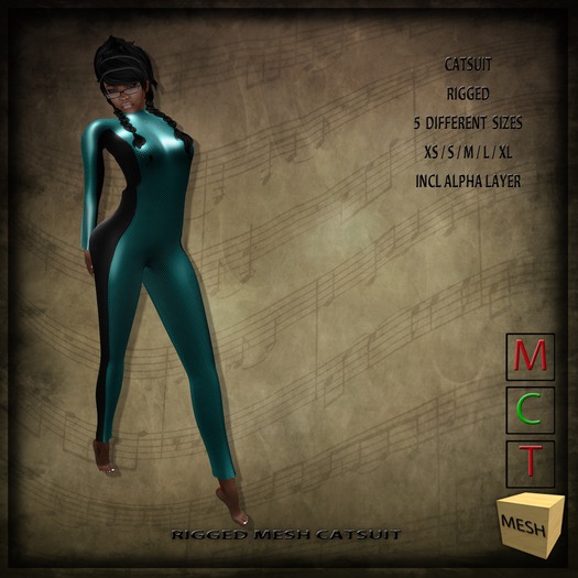 KINC : Mesh CatSuit MintBlack