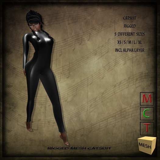 KINC : Mesh CatSuit GreyBlack
