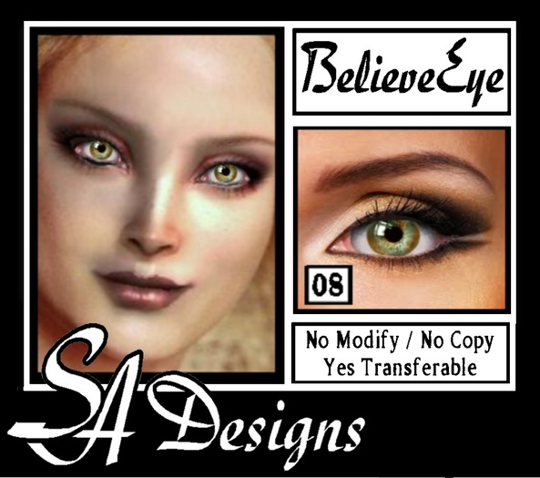 SA Designs - Believe Eye 08