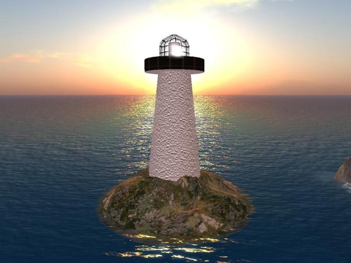 Arkad's 10 Prims Offsim Lighthouse from the creator