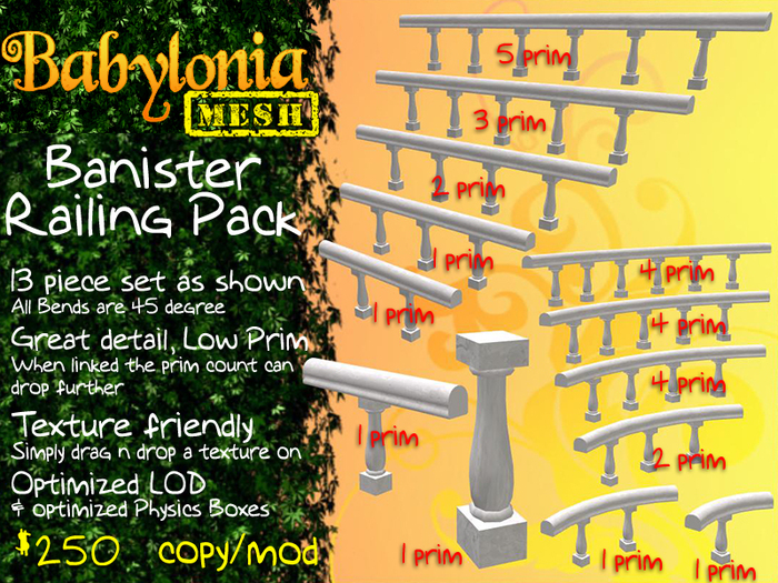 BB: Ballustrades Railing Pack