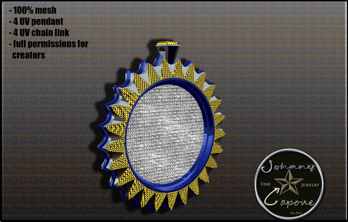 MESH FULL PERM PENDANT(boxed) - J.C JEWELRY & UVC Co.