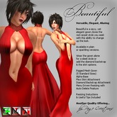 Beautiful - Gown - Rouge Plain - Packaged by Page Creations™