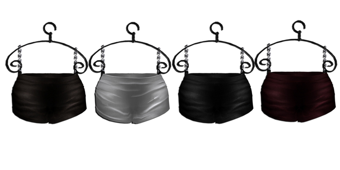 ((Crystal line))Leather Pants A(FAT PACK)