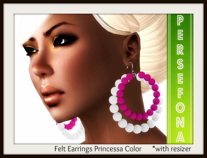 Persefona Felt Earrings Princess