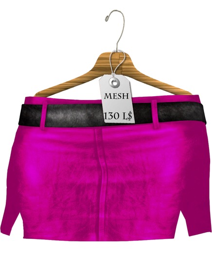 Mesh_miniskirt  set Pink