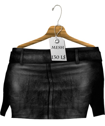 Mesh_miniskirt  set Black