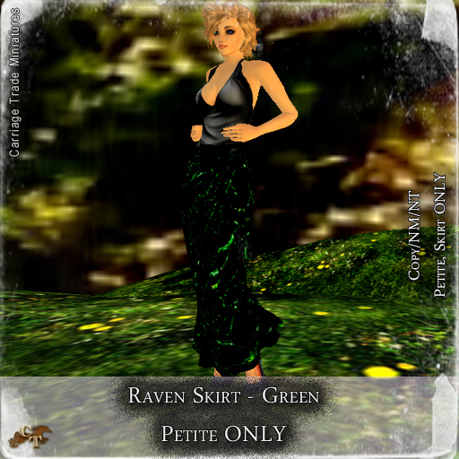 @CTM@ Raven Skirt (PETITE ONLY) Green