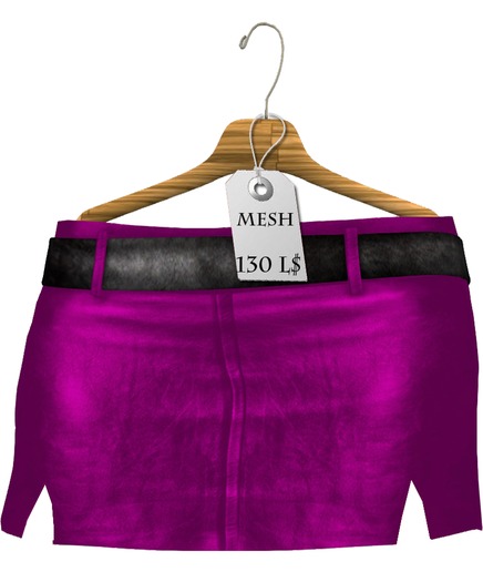 Mesh_miniskirt  set Purple