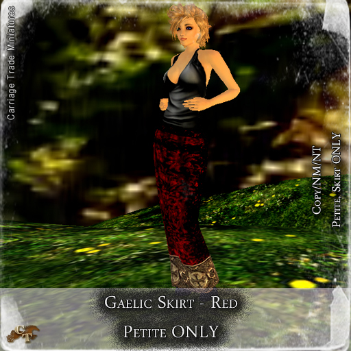 @CTM@ Gaelic Skirt (PETITE ONLY) Red