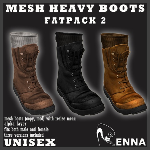 :ENNA: MESH BOOTS - FATPACK 2