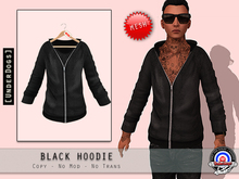 [UnderDogs] - Black Hoodie - Mesh 