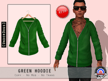 [UnderDogs] - Green Hoodie - Mesh 