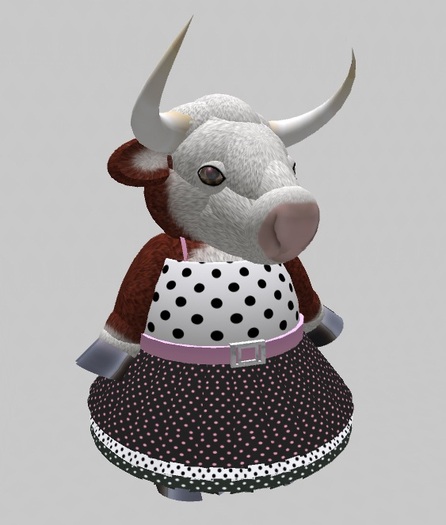 Tiny Cham Couture - Pink Polka Dots Dress