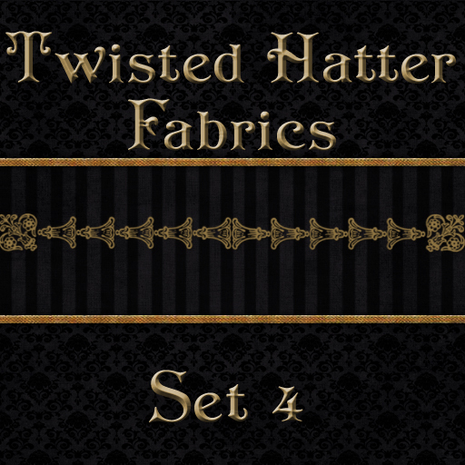 Nighty's Twisted Hatter Fabrics Set 4 (Commercial Use)