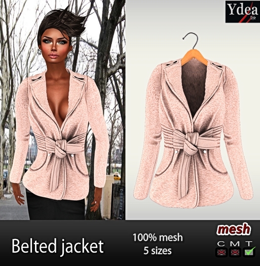 *Ydea* Belted jacket beige