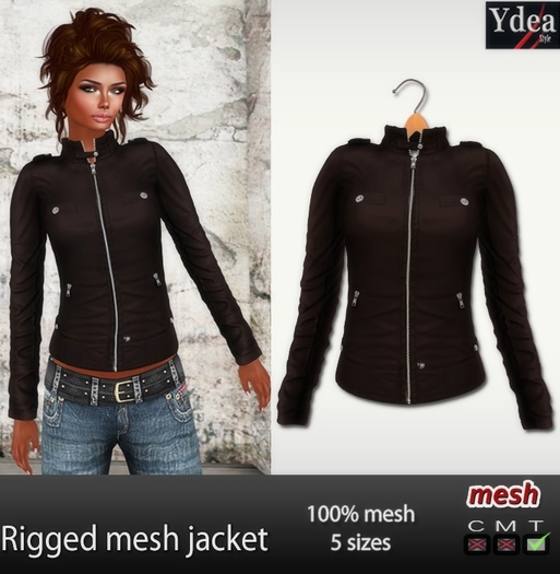 *Ydea* Rigged mesh jacket brown