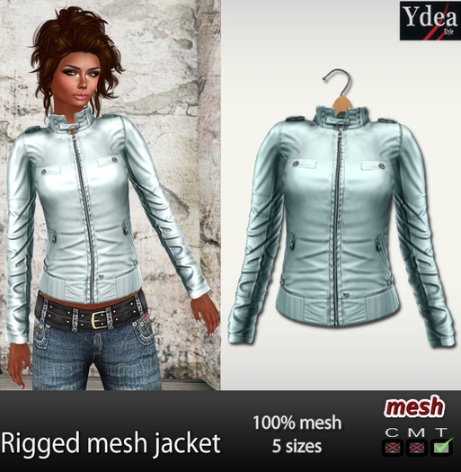 *Ydea* Rigged mesh jacket acqua