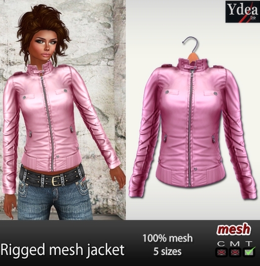 *Ydea* Rigged mesh jacket pink