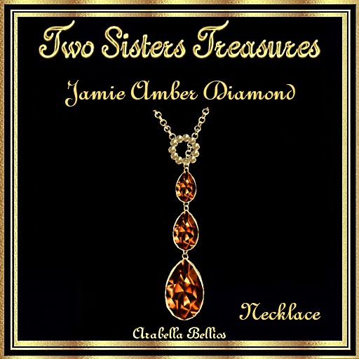 TST - JAMIE AMBER DIAMOND PEAR NECKLACE YG