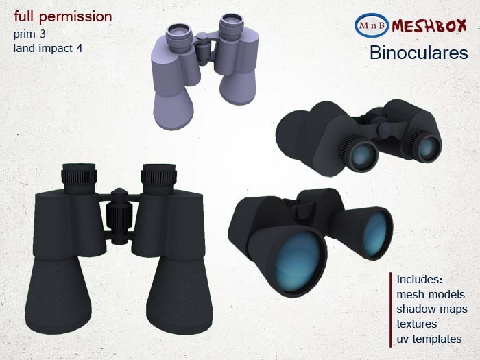 *M n B* Binoculares (meshbox)