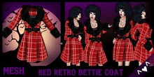 ^v^DRBC^v^Red Retrobettie Coat