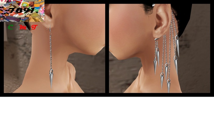 [7891.] Reset Earrings - Silver (W\Resize)