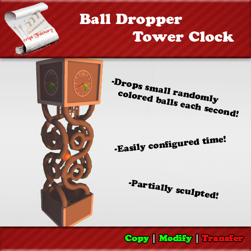Ball Dropper Tower Clock
