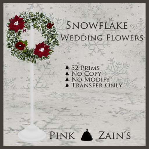 Snowflake Wedding Flowers - Red [Box]