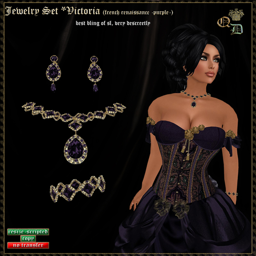 Jewelry-Set *Victoria (purple)