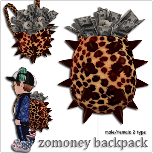 * yoyo9 * zoomoney Leopard backpack