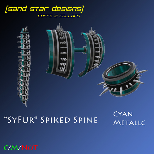 [SSD] *SyFur* Spiked Spine Cyan