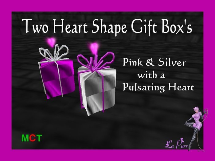 Heart Pink & White "Pink Hart" Gift Boxes!!