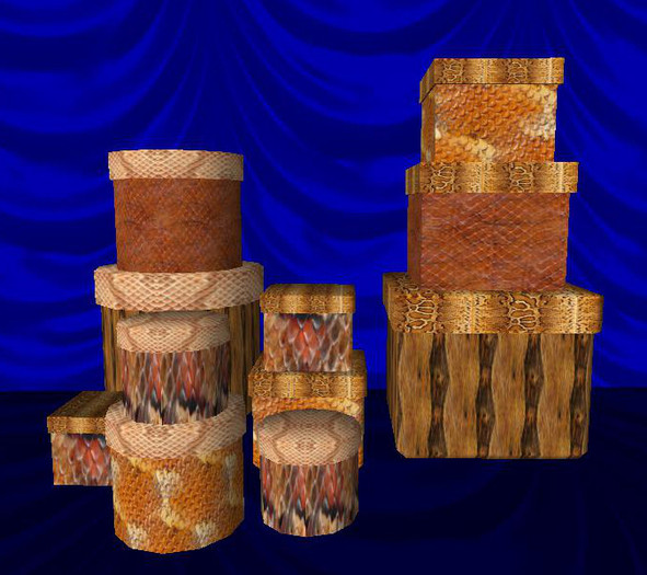 Mesh:11 Gift Boxes Random Mixed Stack Snake Skin