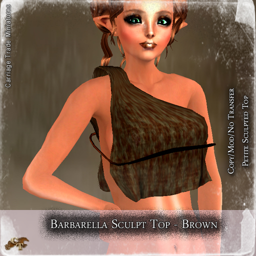 @CTM@ Barbarella Shirt (PETITE ONLY)  Brown