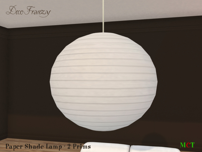 ~DecoFranzy~ Paper Lamp White Plain (MT)