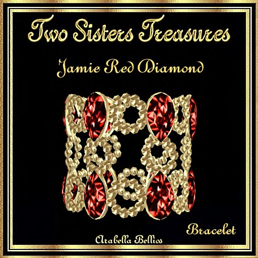 TST - JAMIE RED DIAMOND PEAR BRACELET YG