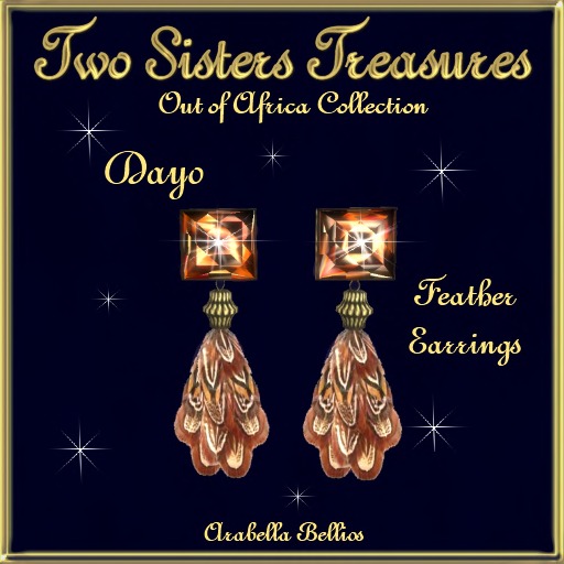 DAYO FEATHER EARRINGS