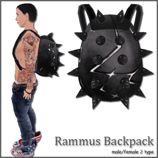 * yoyo9 * Rammus backpack B&W