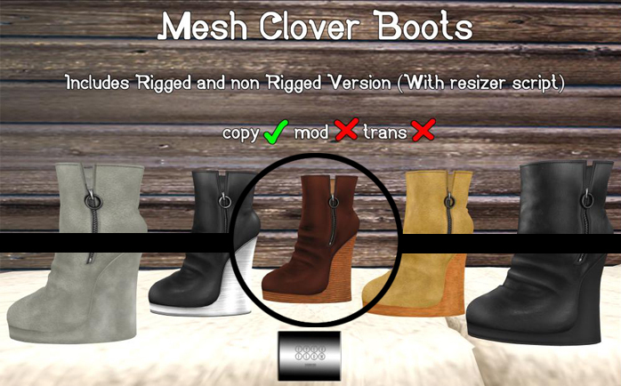 Clover Boots "Brown Leather" (mesh) - even.flow